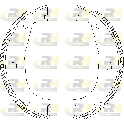 Комплект тормозных колодок, стояночная тормозная система   4406.00   ROADHOUSE