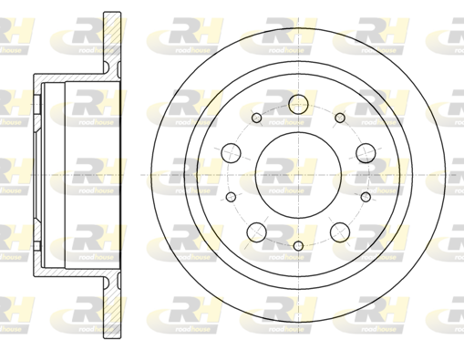 Тормозной диск   61057.00   ROADHOUSE