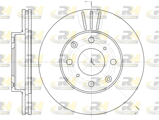 Тормозной диск   6108.10   ROADHOUSE