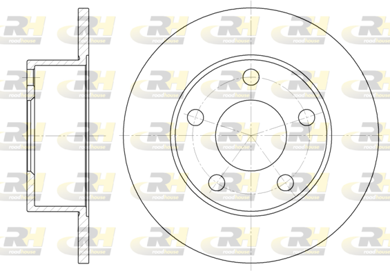 Тормозной диск   6121.00   ROADHOUSE