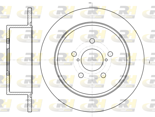 Гальмівний диск, ROADHOUSE 61300.00 Гальмівний диск, ROADHOUSE 61300.00