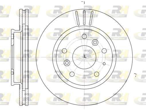 Тормозной диск   6237.10   ROADHOUSE