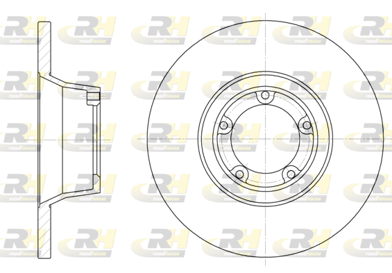 Тормозной диск, ROADHOUSE 6253.00 Тормозной диск, ROADHOUSE 6253.00