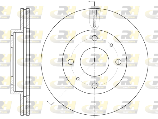 Гальмівний диск   6376.10   ROADHOUSE
