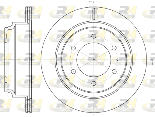 Тормозной диск   6515.10   ROADHOUSE