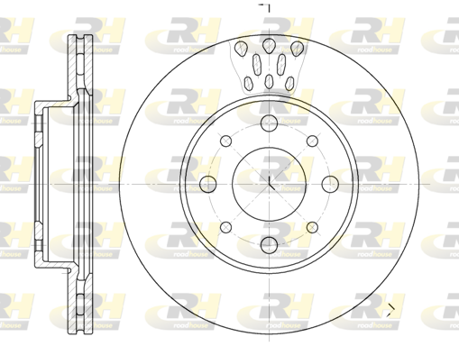 Тормозной диск   6517.10   ROADHOUSE