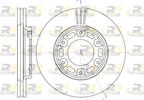 Тормозной диск   6634.10   ROADHOUSE