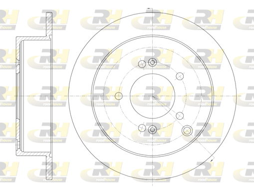 Тормозной диск   6756.00   ROADHOUSE