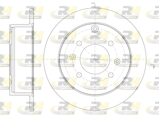 Тормозной диск   6757.00   ROADHOUSE