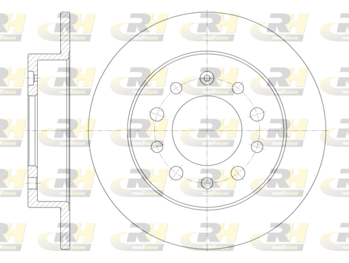 Гальмівний диск   6762.00   ROADHOUSE