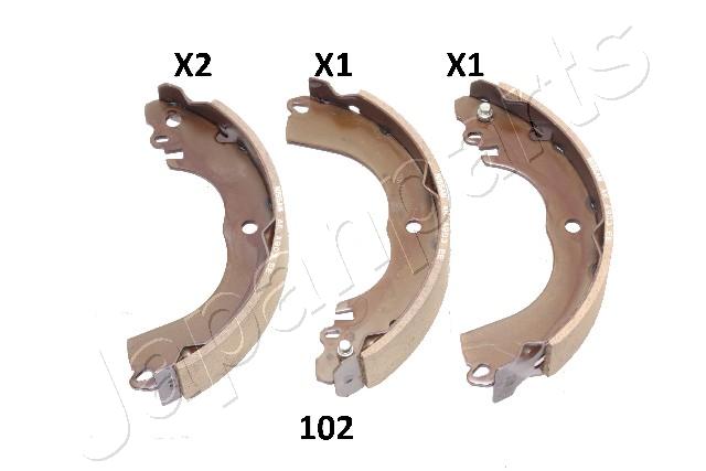 Комплект тормозных колодок   GF-102AF   JAPANPARTS