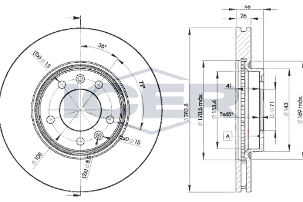Гальмівний диск   78BD4685-2   ICER