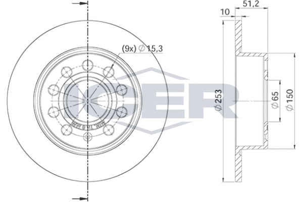 Гальмівний диск   78BD5640-2   ICER