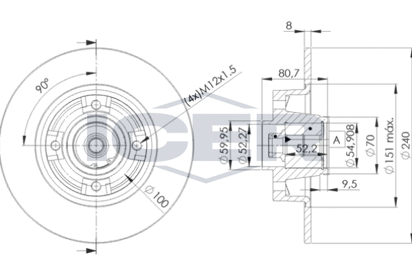 Тормозной диск   78BD7823-1   ICER