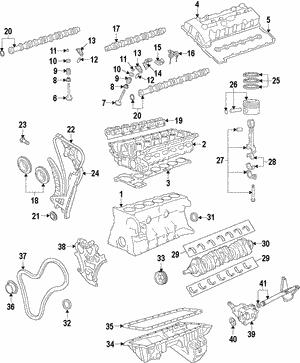 Комплект подшипников коленчатого вала   11 21 8 588 655   BMW