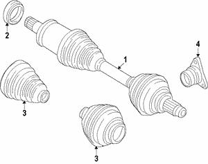 Комплект пилозахисний, приводний вал   31608618546   BMW