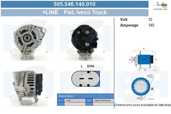 Генератор   505.546.140.010   BV PSH