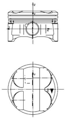 Поршень   40086610   KOLBENSCHMIDT