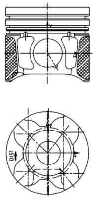 Поршень   40179600   KOLBENSCHMIDT