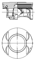 Поршень   40199600   KOLBENSCHMIDT