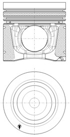 Поршень   40270600   KOLBENSCHMIDT