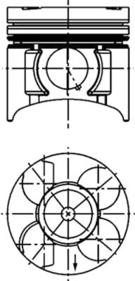 Поршень   40391610   KOLBENSCHMIDT