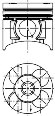 Поршень   40392600   KOLBENSCHMIDT