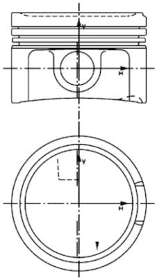 Поршень   40434620   KOLBENSCHMIDT