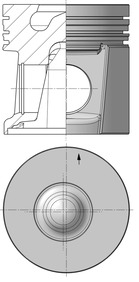 Поршень   40554600   KOLBENSCHMIDT