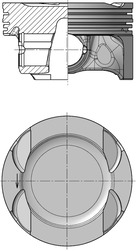 Поршень   40631600   KOLBENSCHMIDT