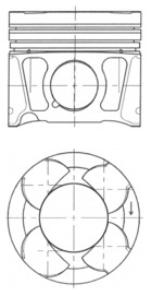 Поршень   41070600   KOLBENSCHMIDT