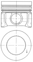 Поршень   41095600   KOLBENSCHMIDT