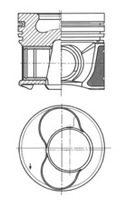 Поршень   41159600   KOLBENSCHMIDT