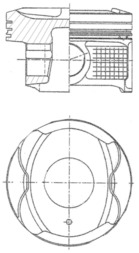 Поршень   41250600   KOLBENSCHMIDT