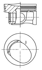 Поршень   41257600   KOLBENSCHMIDT