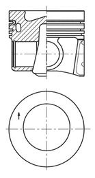 Поршень   41271600   KOLBENSCHMIDT