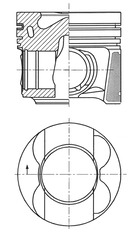 Поршень   41641600   KOLBENSCHMIDT