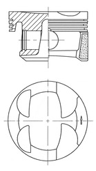 Поршень   41705600   KOLBENSCHMIDT