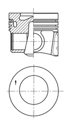 Поршень   41708600   KOLBENSCHMIDT