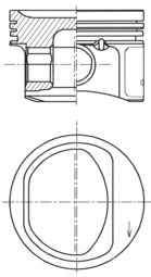 Поршень   41754600   KOLBENSCHMIDT