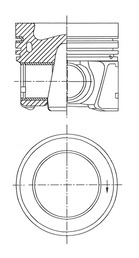 Поршень   41785600   KOLBENSCHMIDT