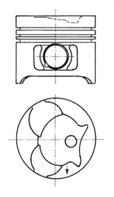 Поршень   91372600   KOLBENSCHMIDT