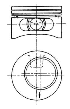 Поршень   92123600   KOLBENSCHMIDT