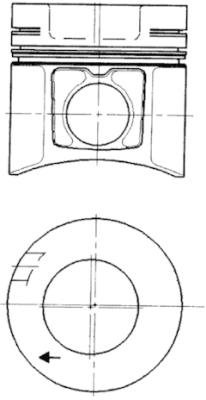 Поршень   93485600   KOLBENSCHMIDT