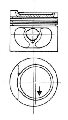 Поршень   93872610   KOLBENSCHMIDT