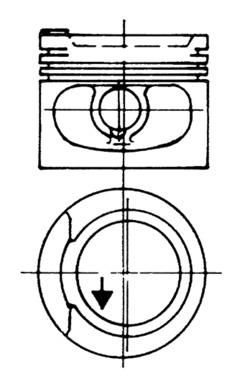 Поршень   93928600   KOLBENSCHMIDT