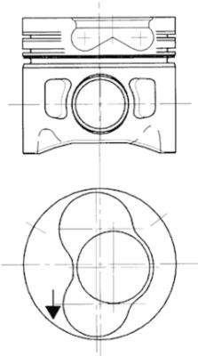 Поршень   94427700   KOLBENSCHMIDT