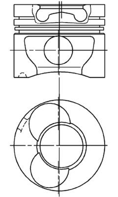 Поршень   94823700   KOLBENSCHMIDT