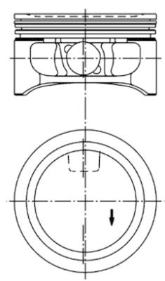 Поршень   94912600   KOLBENSCHMIDT