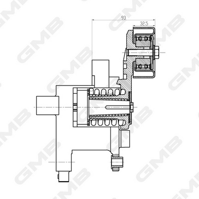 Натяжитель ремня, клиновой зубча GAT30050 GMB #1